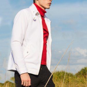 Zara Men Basic White Jacket